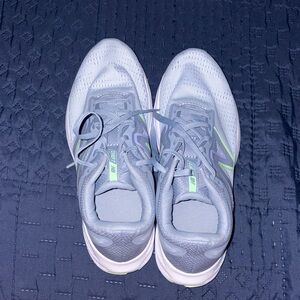 Gray and Green new balances Athletic Shoes